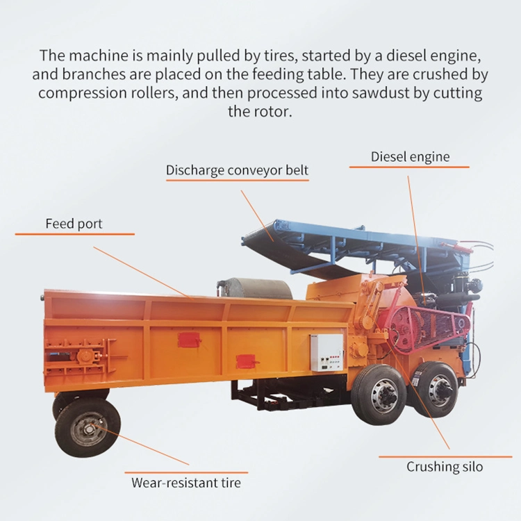 Umfassende Multi-Funktions-Holz Hammer Mühle Holzbrecher Pulverisiermaschine mit Toller Preis