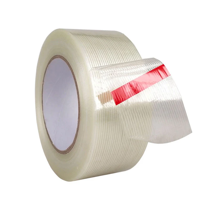 Reinforced Binding Self-Adhesive Cross Mesh or Straight Glass Fiber Filament Tape