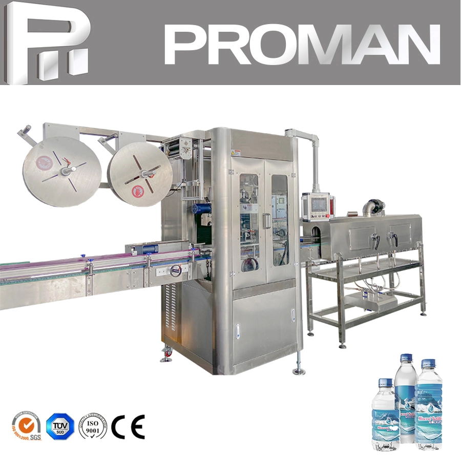 Steam Generator Tunnels Automatic Pet/Glass Bottle Shrink Sleeve Label Applicators Labeling Machine