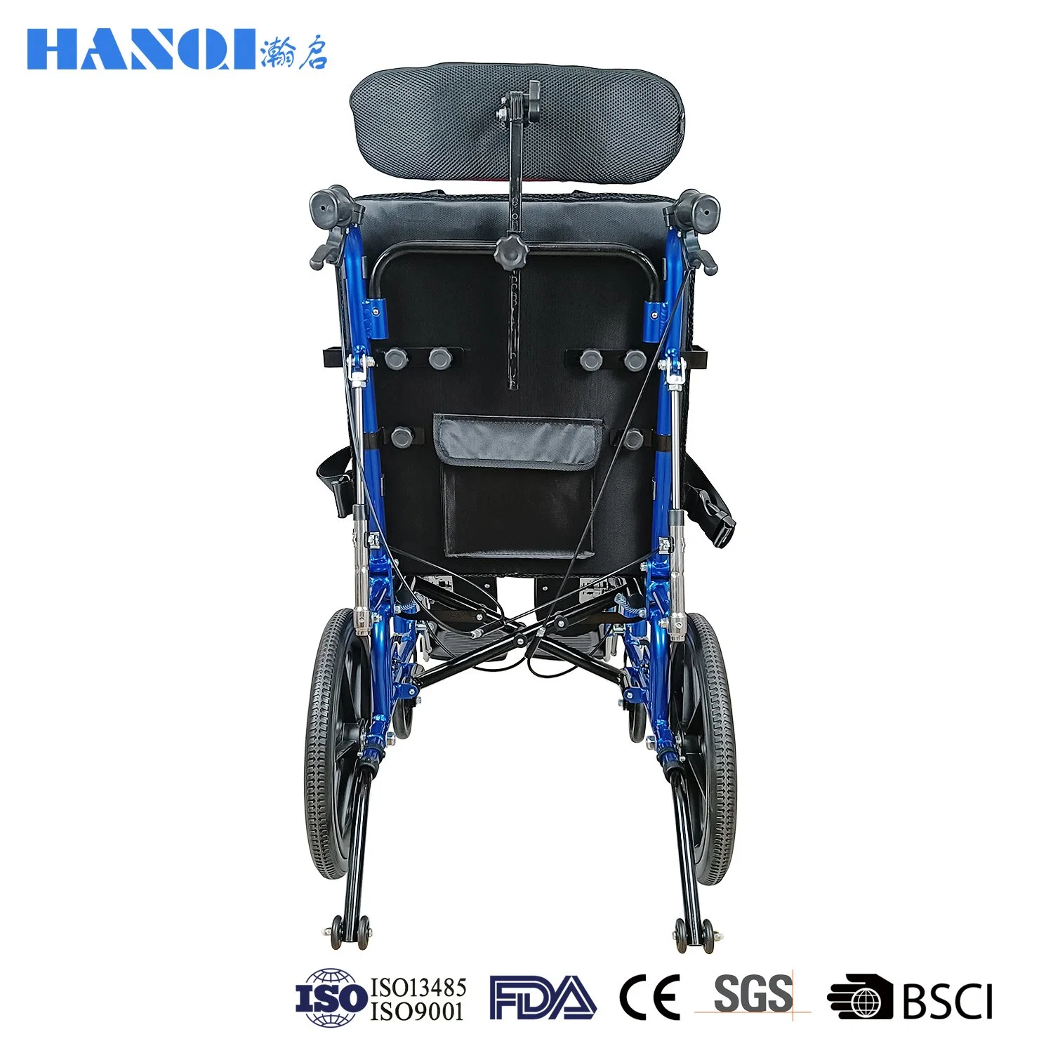 Hanqi Palsy cerebral de alta calidad Manual Foldable Hospital médico mecánico silla de ruedas