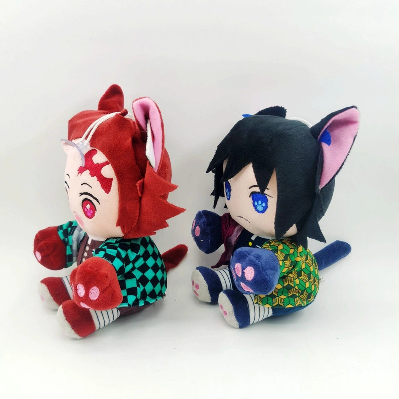 Demon Slayer Plush Toys Cartoon Characters Tanjirou Nezuko Agatsuma Zenitsu Plush Toys Dolls