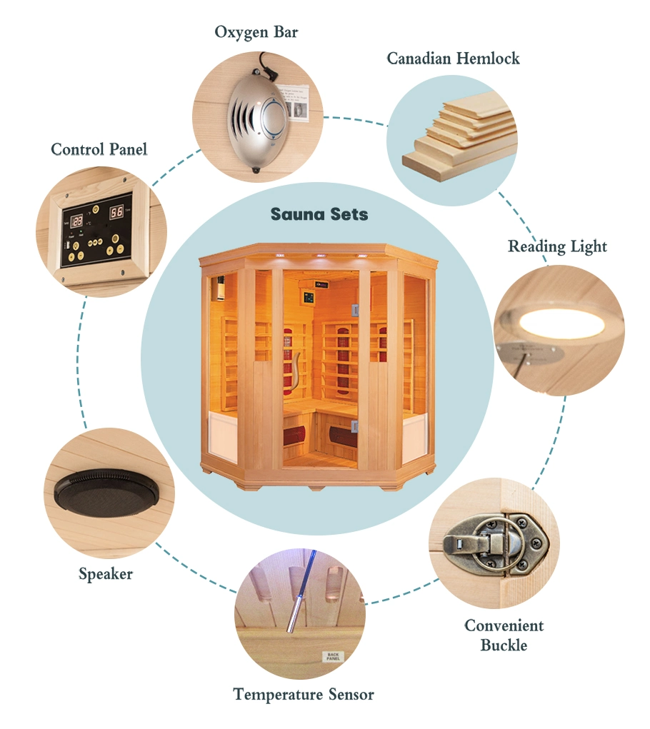 Deluxe Dry Home Full Spectrum Newest Design Wholesale/Supplier Sauna