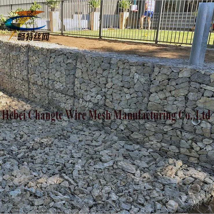 2m x 1m x 1m de acero galvanizado Gabion Box