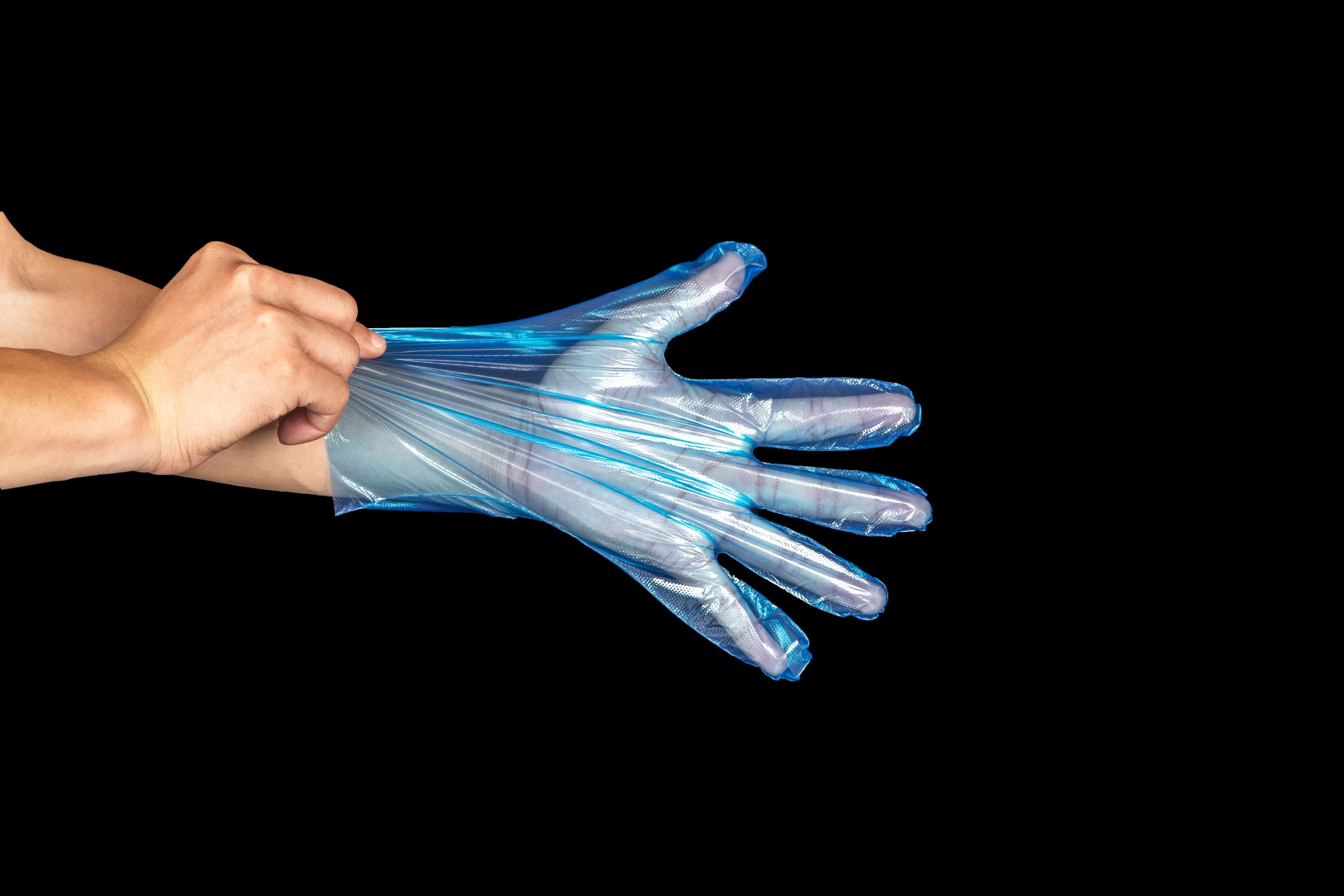 Disposable Plastic Vinyl Examination Hand PE Gloves HDPE/LDPE/CPE/TPE/EVA