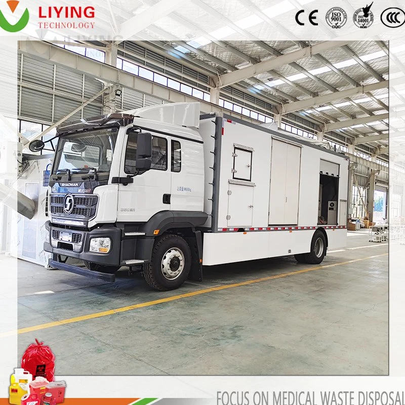 Flexible Non-Pollution Hospital Waste Microwave Disposal Machine Medical Solid Waste Sterilizer Truck