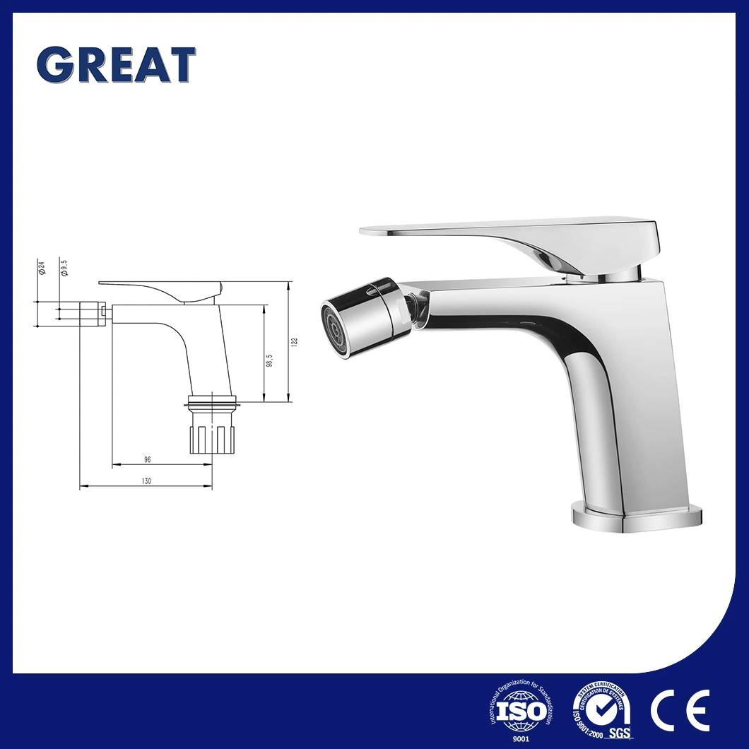 Grand robinet Mélangeur de bidet robinet Mélangeur de bidet personnalisé de l'or de la Chine GL9707A97 Chrome Bidet à levier unique cave à vin de robinet eau du robinet Mélangeur de bidet fabricant