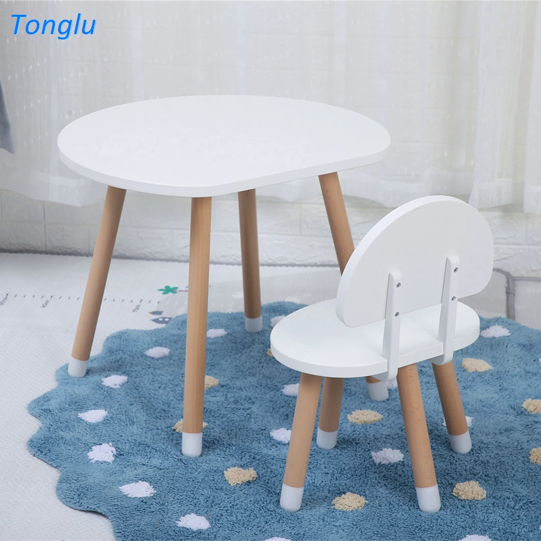 Wooden Kids Colorful Dining Study Table and Chair Toddler Furniture