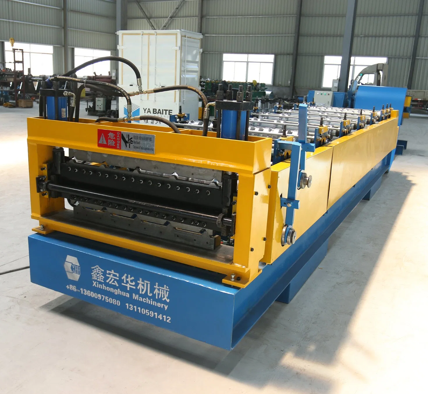 Hydraulic Motor Double Layer Color Steel Roof Board Forming Machine