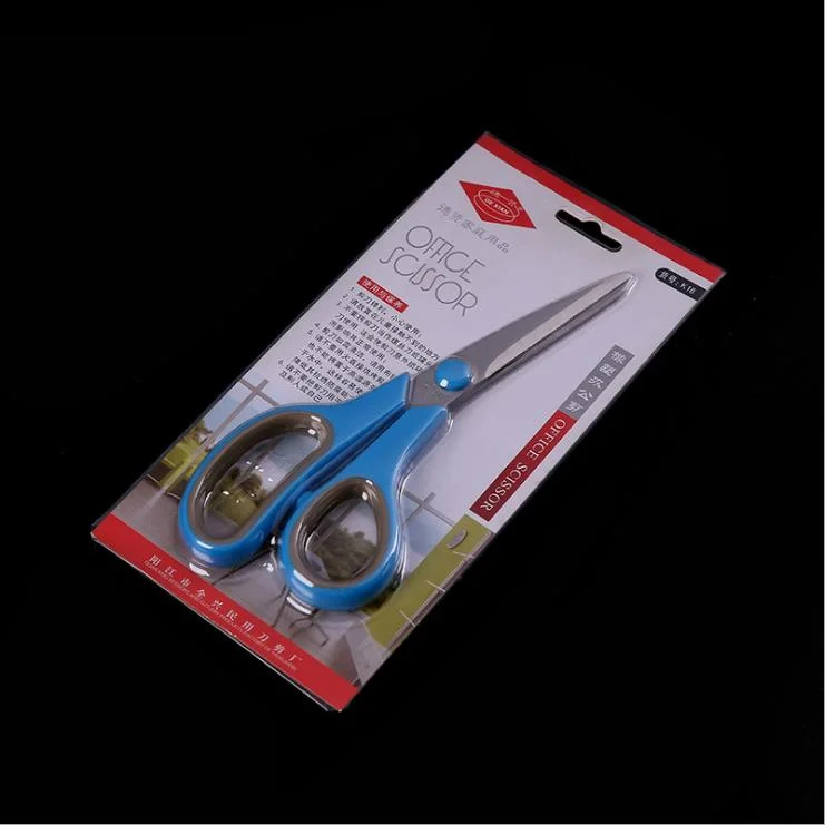 Plastic slider with Printing Paper Card Blister Packaging for Scissor