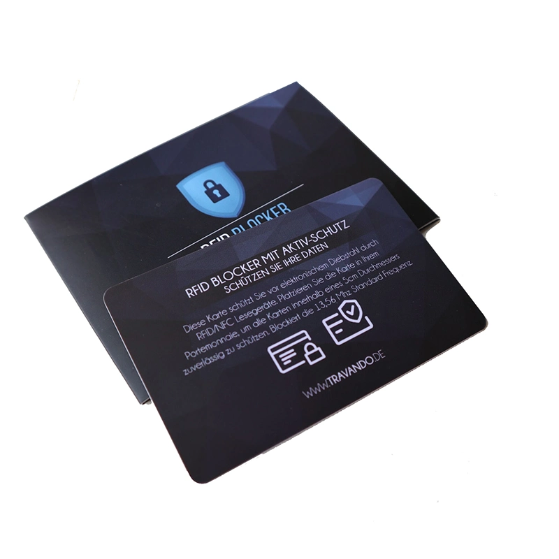 Reliablerfid Custom Logo Printing Wallet Security&#160; RFID&#160; Blockingcard with Chip