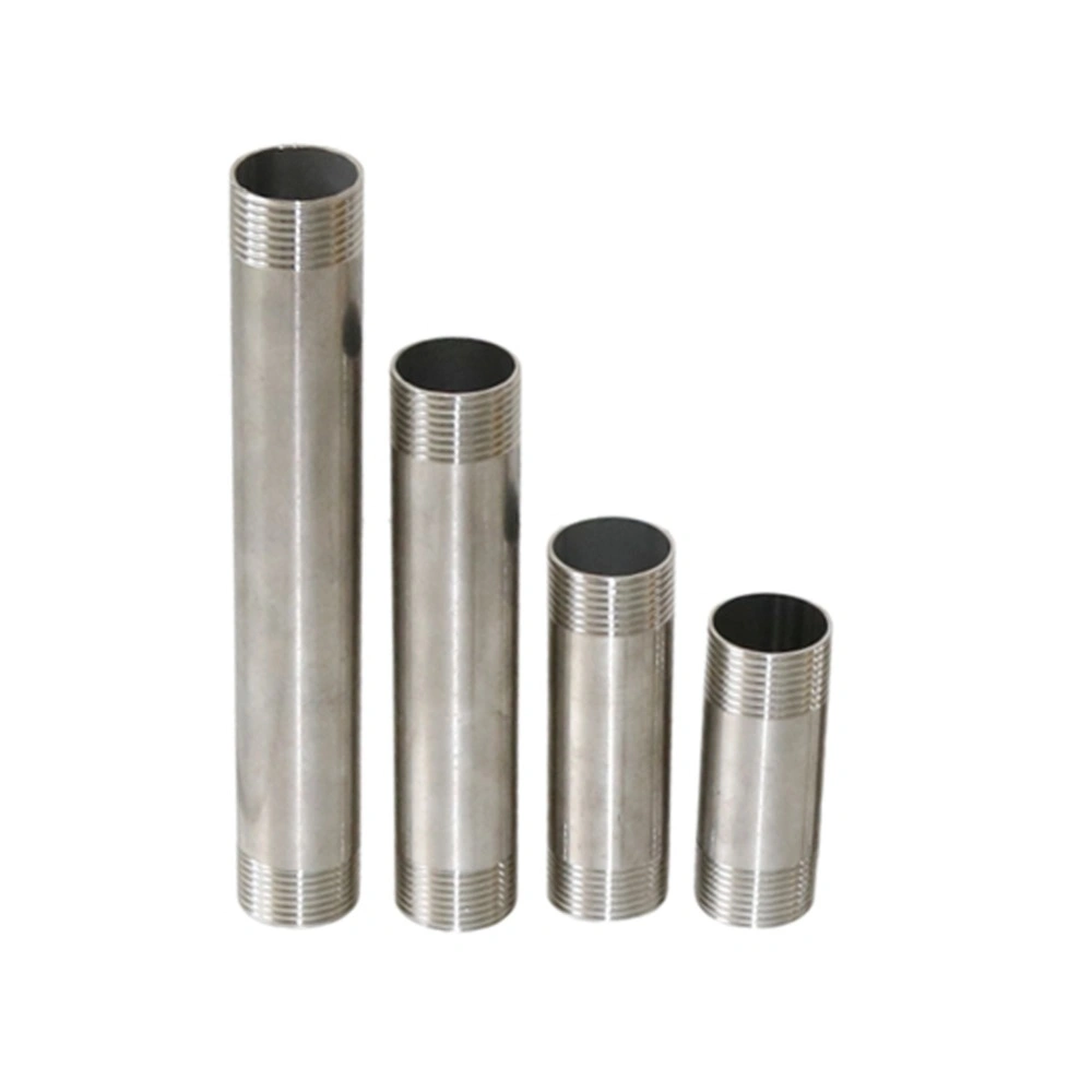 8/10/15/20cm 1" Male Thread Double Head 304 Stainless Steel Tube