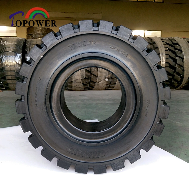 Solid Tyre for Electric Forklift 27X10-12 High Loader Wheel Tire