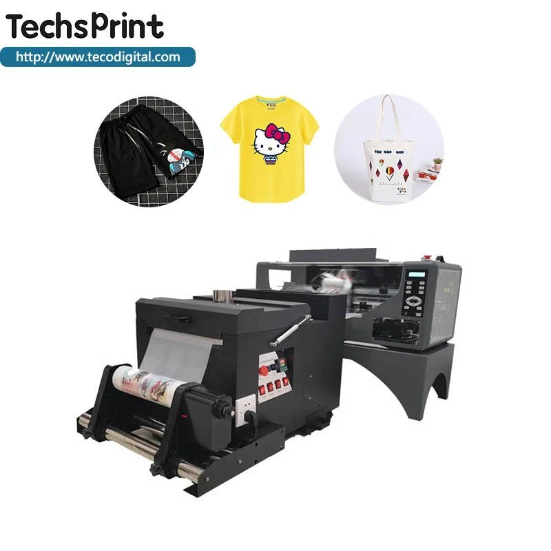 Jato de tinta digital T-shirt máquina de impressão de aquecer as películas PET Impressora para o algodão de seda de poliéster