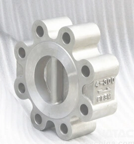 Wafer Lug Stainless Steel CF8m Duo Plate Disc Type Check Valve