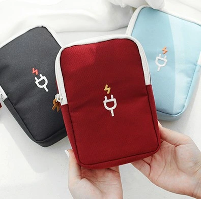 Travel Portable Charger Headphone Cable Line Oxford Organizer Digital Storage Bag