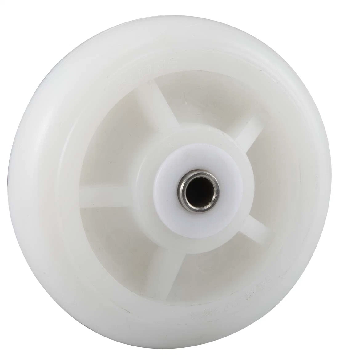 4-8 pouces en acier inoxydable Endurant Nylon Pivotant Double Frein Roue Industrielle (blanc)