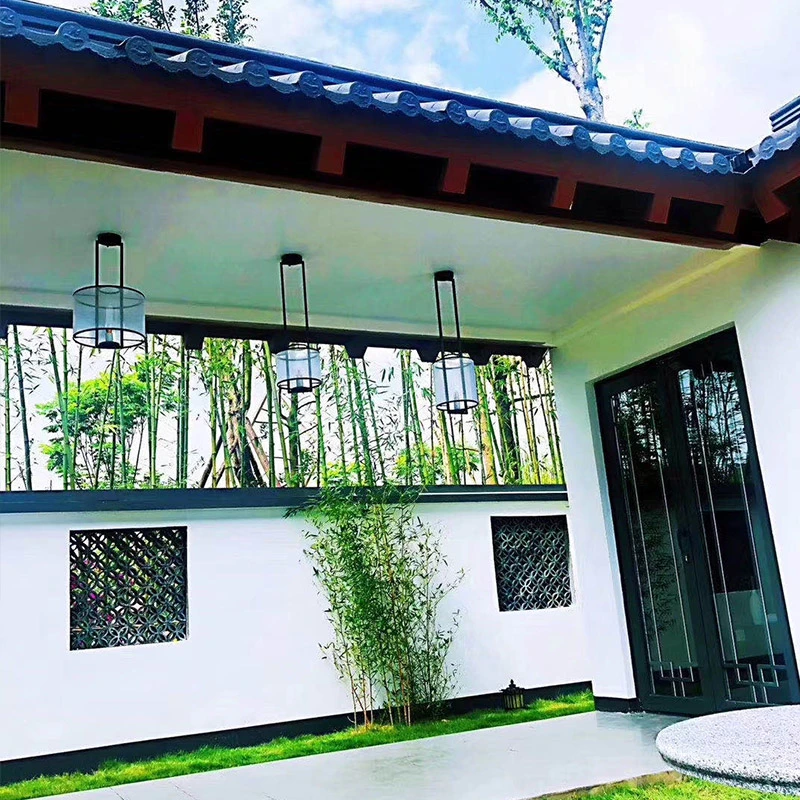 Casa tradicional de diseño moderno construida con acero ligero de estilo chino Casa Prehab