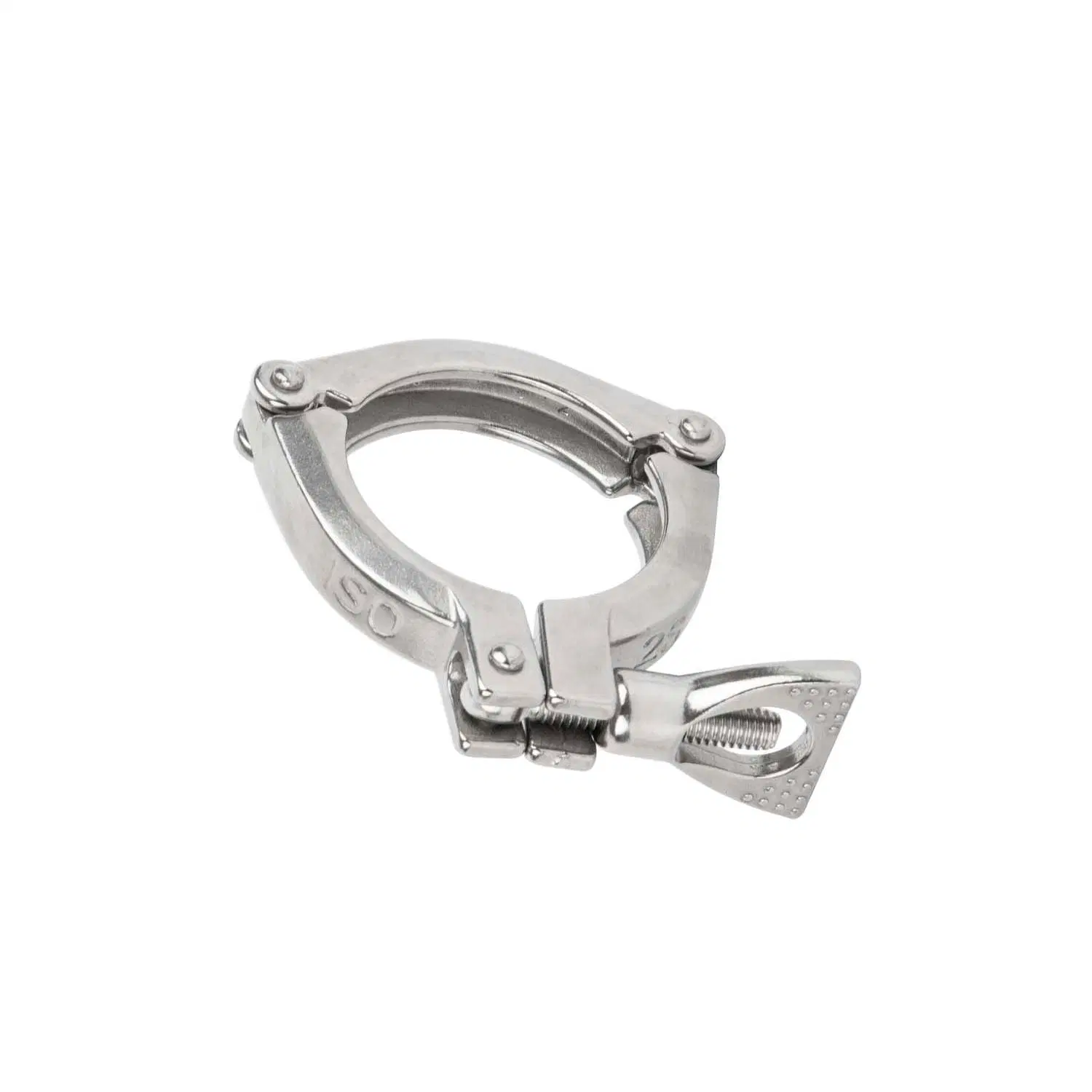 Customized 3-Piece Clamp Polishing Fitting Pipe Stainless Steel Sanitary Three Section Clamp