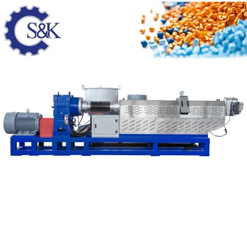 Waste Plastic Recying Line with Extruder Cutter and Dryer for Low Costs