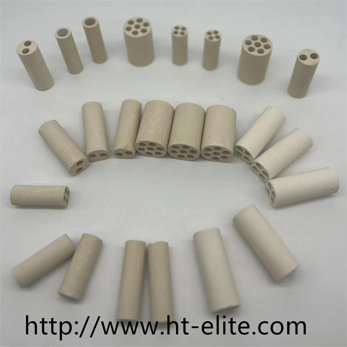 Industry High Purity Magnesia Oxide Ceramic Insulation Tubes for Cartridge Heaters