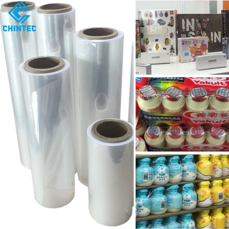 Verpackungsmaterial Kunststoff Film Roll Bag Transparent Thermische Schrumpfbare Etikett Folienhüllen PETG Polyethylen PE Polyolefin POF Schrumpffolie