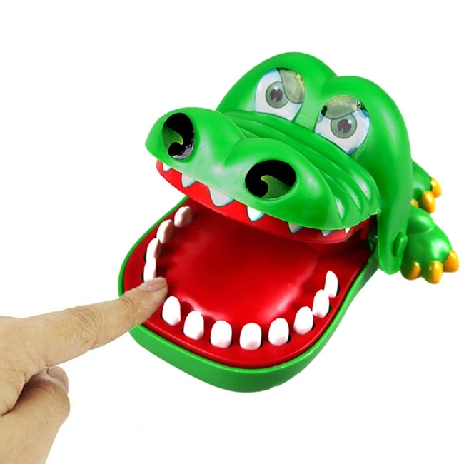 Crocodile Bite Hand Toy Stress Relieving Party Wine Table Dentist Alligator Teeth Game Funny Set Biting Finger Toys Desktop Games for Kids and Adult