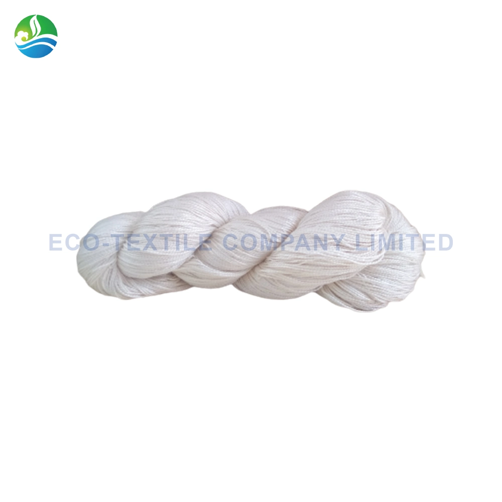 Fibra de 68mm 100% de las materias de seda de morera Nepal Alfombra de hilo blanco