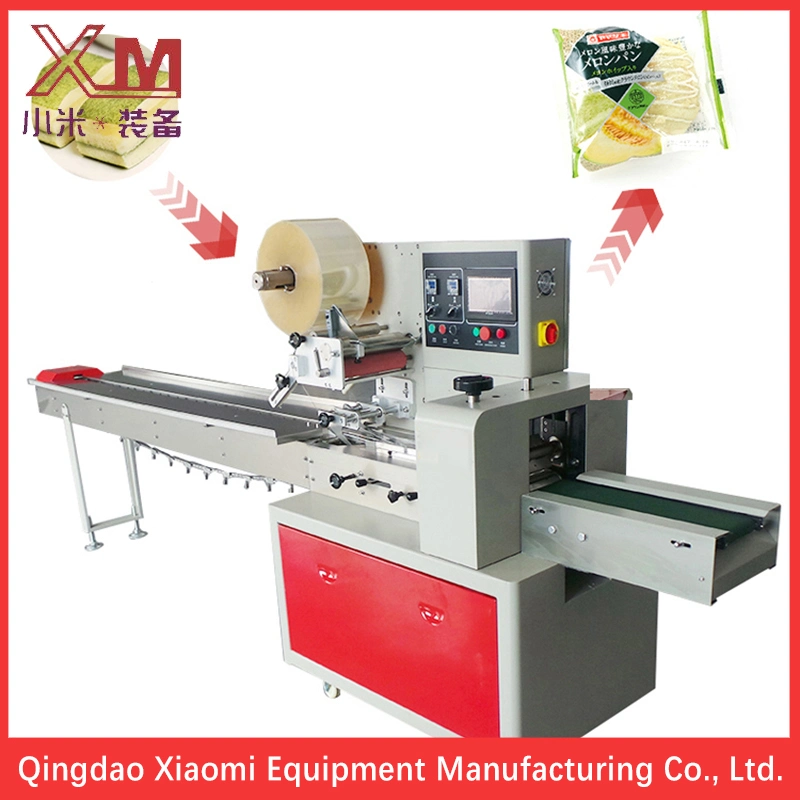 Automatic Horizontal Flow Food Packing Machine/ Packaging Machine/ Wrapping Machine for Bakery Food/ Cracker/ Bread/ Biscuits/ Chocolate Bar