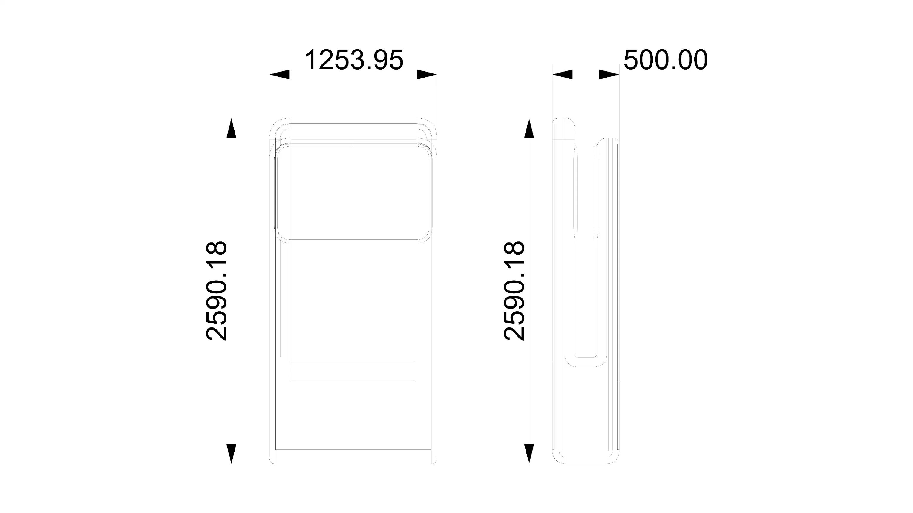 High Brightness Digital Signage Advertising Media Player Outdoor LCD Display for Bus Stop