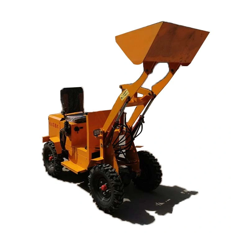 Four Wheel Drive Skid Steer Loader 400 Kg Track Front Wheel Loader