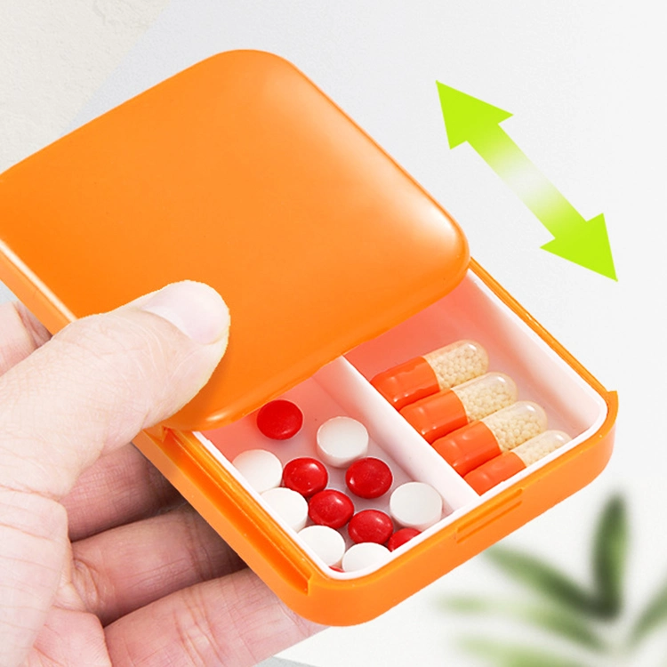 Square Travel Pill Box Medicine Storage Container Pill Cases Display Box