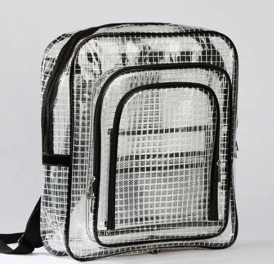 Super Derflex PVC transparent pour la mode des sacs à dos Sacs de poignée