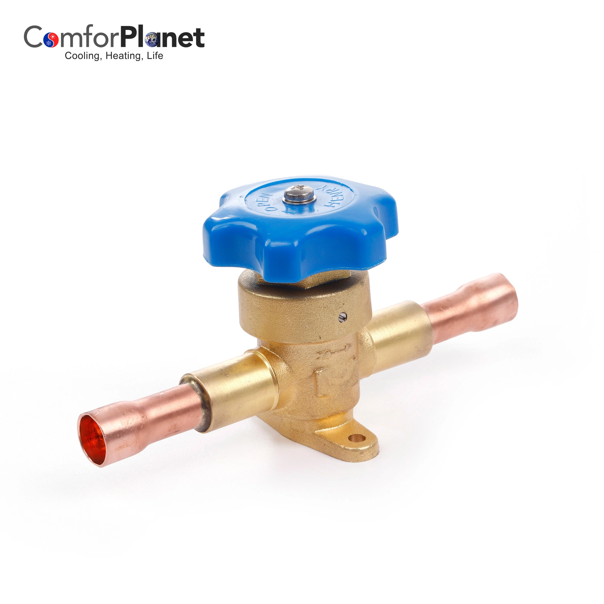 Wholesale/Supplier Factory Price Hand Valve for Refrigerant Air Conditioner System Air Conditioning Valve with Brass Body