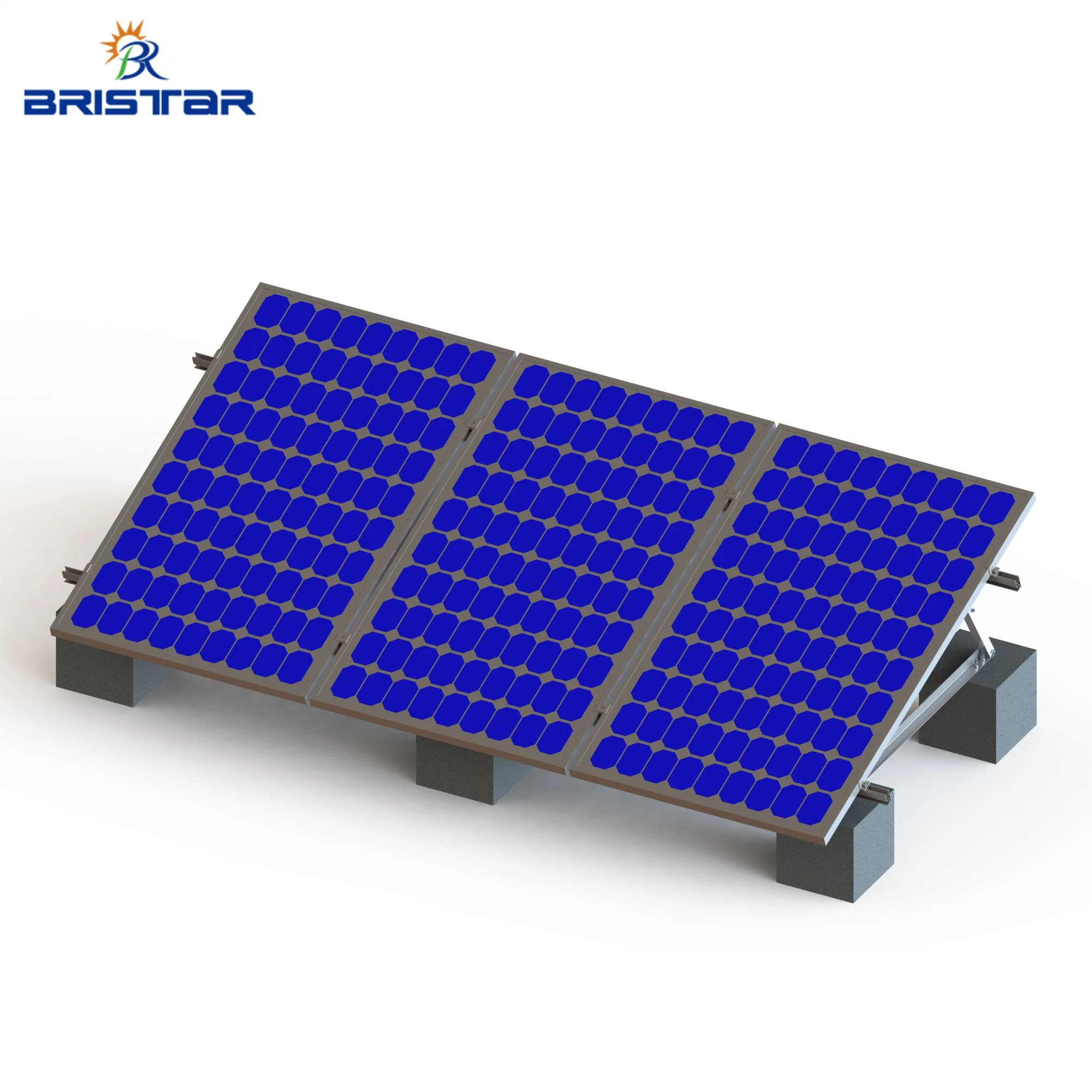 Quick Installation PV Solar Panel Pole Ballast Flat Roof Mount