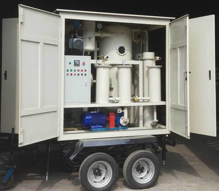 1800L/H Double Stage Vacuum Transformer Oil Purification Machine