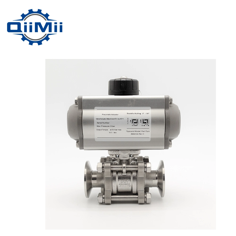 Sanitary 3PC Encapsulated Ball Valve with Full Port Design