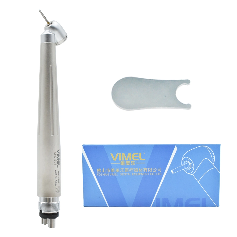 Nuevo en Dental pieza de mano de alta velocidad 45° Escape trasero LED Aerosol de 3 vías con turbina de aire y 2/4 orificios para odontología