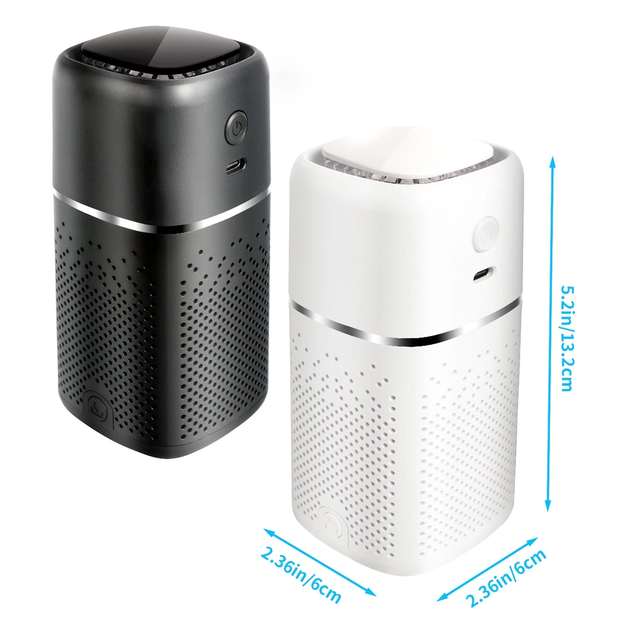 Mini Air Purifier UV Light with UVC LED Fresh Ionic USB Car Air Purifier Fro Vehicle