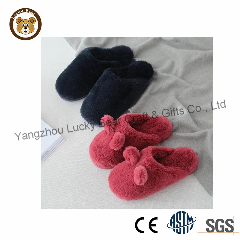 Cute Soft Fleece Furry Women Indoor Slide Shoes Girls Fashion Bedroom Slippers