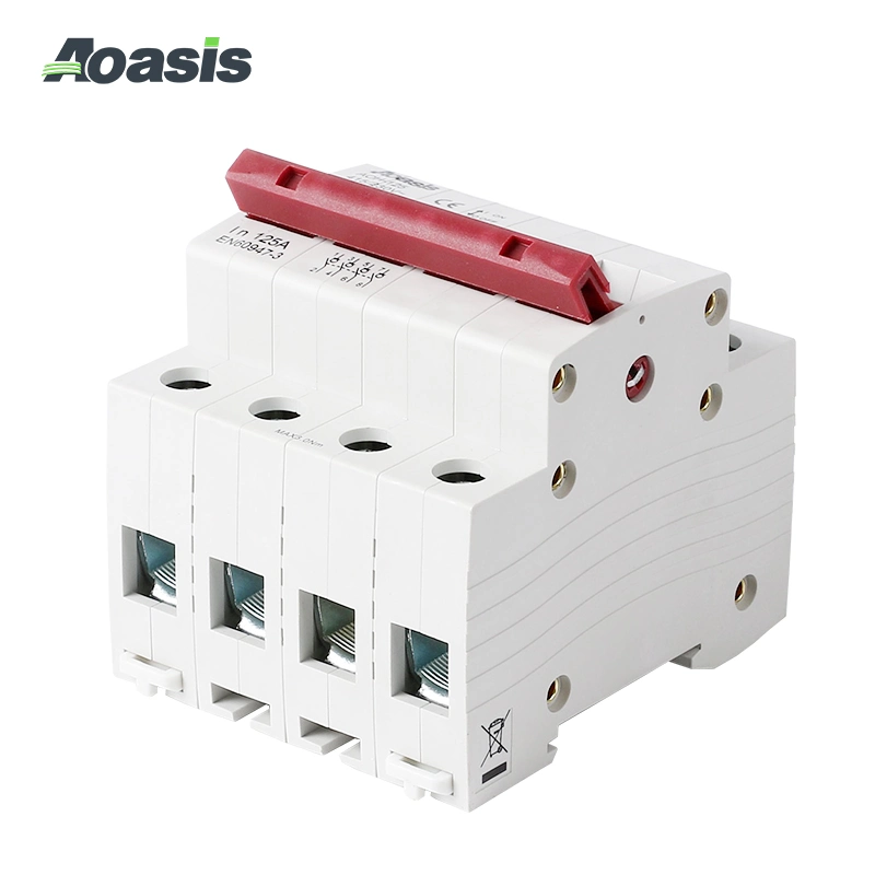 High quality/High cost performance  Aoasis Aoh-125 4p Isolation Switch with CE Certification Load Isolating Switch