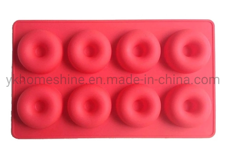 8 Holes Silicone Round Shape Doughnuts Mold Donut Chocolate Cake Mold