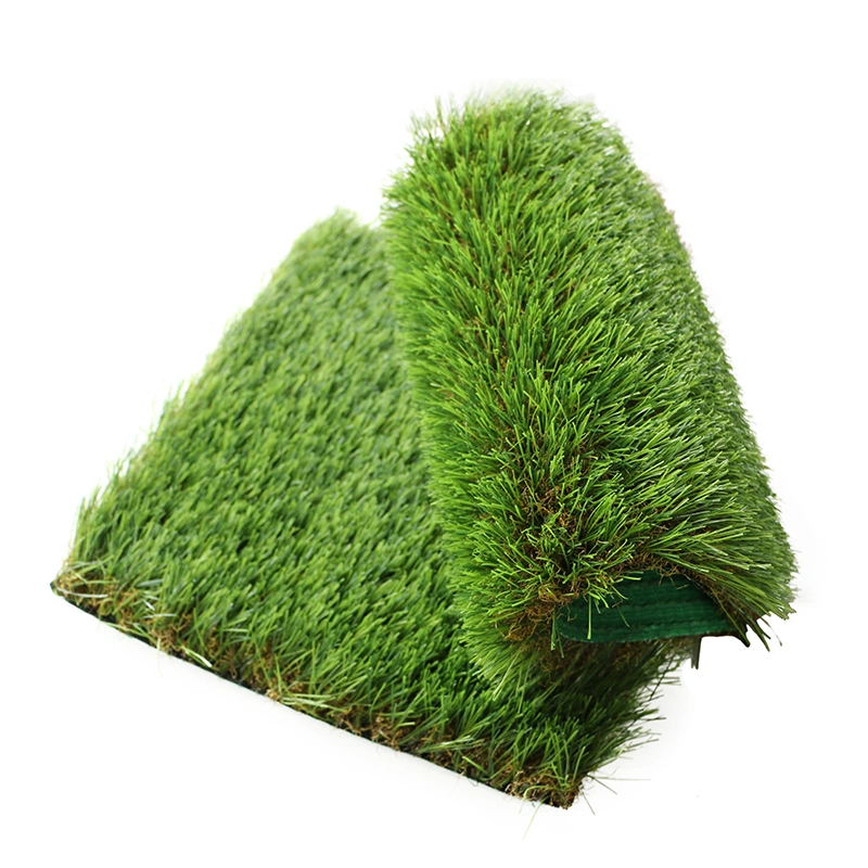 Artificial Grass & Sports Flooring Synthetic Grass Green Color Natural Looking Cesped Artificial Grass Turf for Garden Field