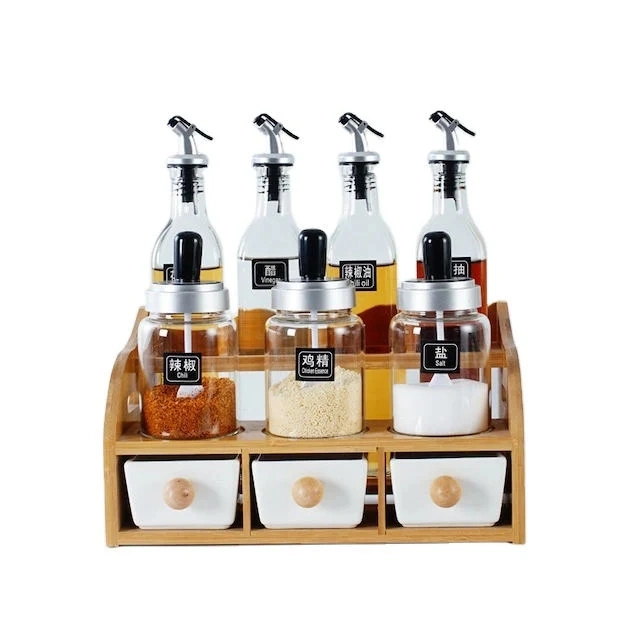 High-Value Kitchen Condiments Condiments Storage Box Household Salt Sauce Box Set Condiments