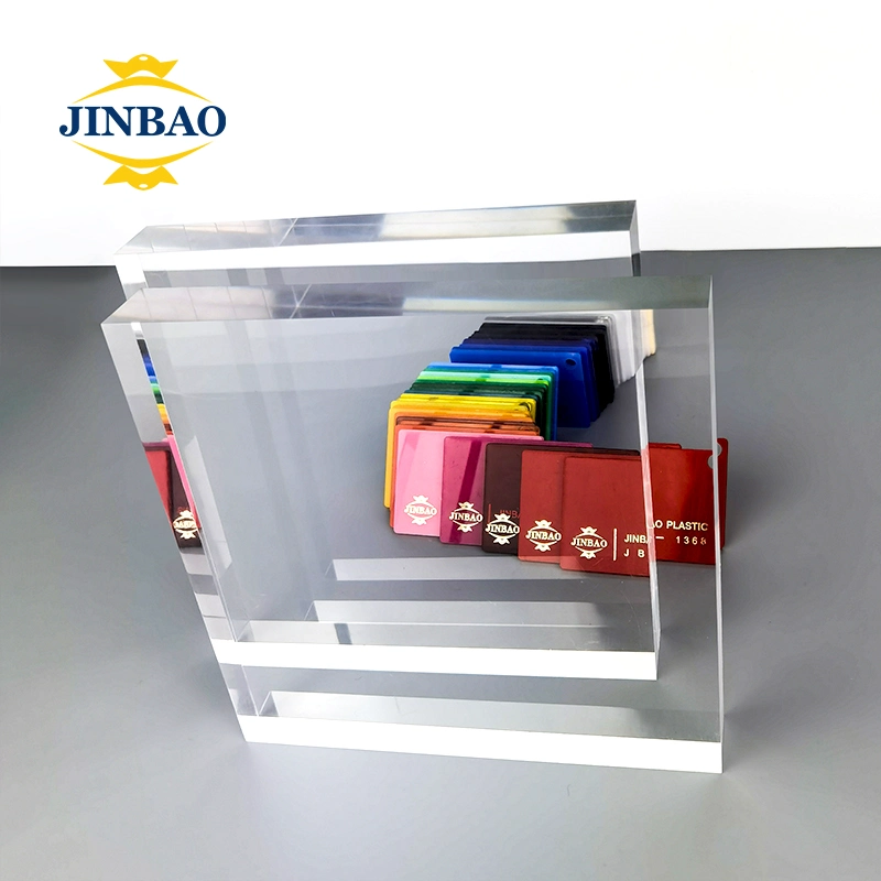 Jinbao 1220*2440mm 1220*1830mm hojas de superficie sólida PMMA de vidrio fundido Placa de señalización acrílica