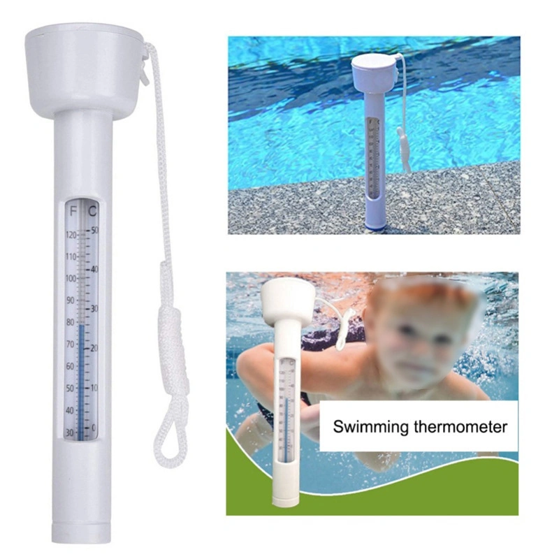 Portable Thermometer Swimming Pool Fahrenheit and Celsius Floating Pool SPA Pond Hot Tub Thermometer W/ String Cord & F/ C Display Bl20123