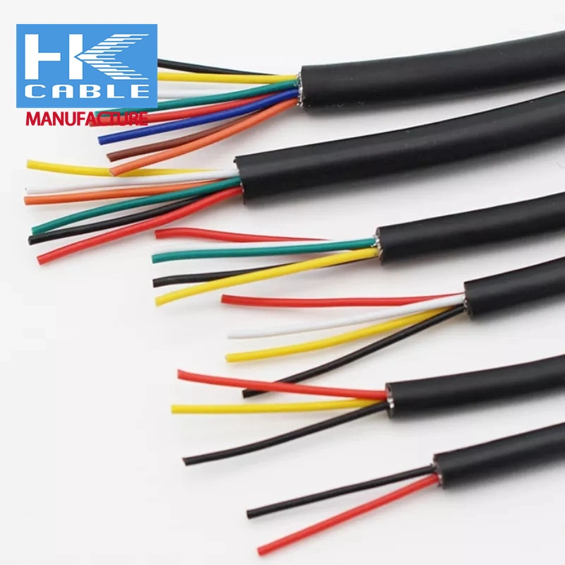 80C 300V 22AWG لكابل الكمبيوتر 28AWG UL Style Shield أو عزل PVC ثنائي النواة 4C UL2464 السلك 18AWG كبل UL2464