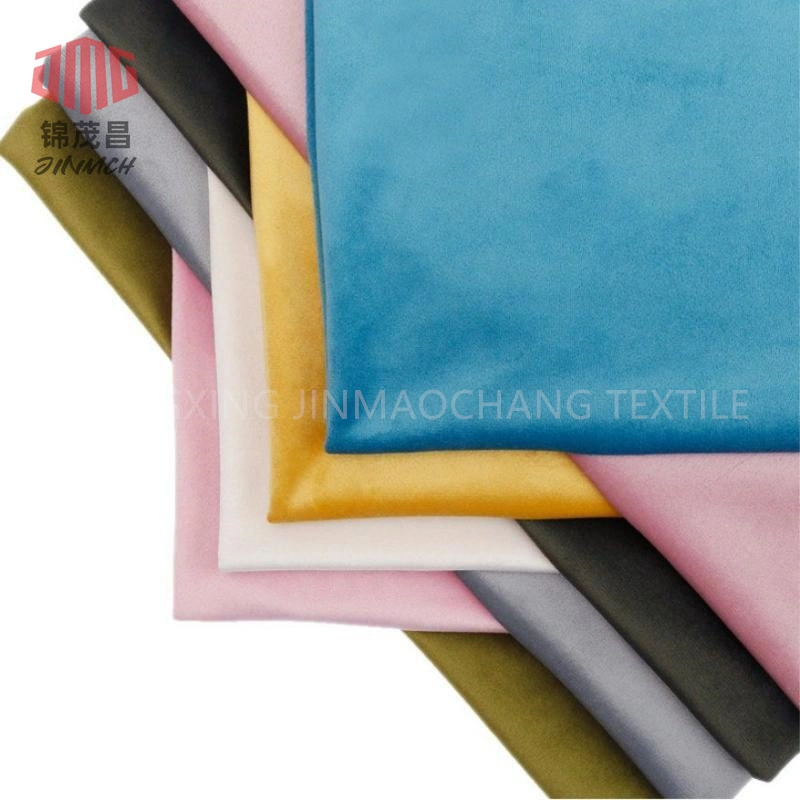 New Arrival 100%Polyester Mosha Velvet Super Soft Plain Dyed Home Textile Furniture Upholstery Sofa Curtain Fabric