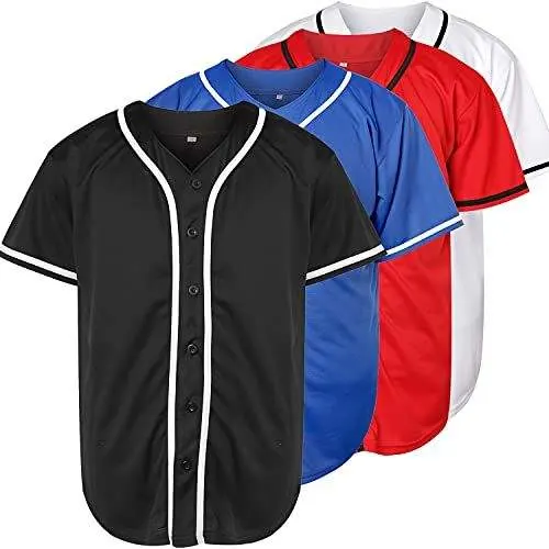 Sublimation Print Quick-Dry Sportswear Men Women Kids Custom Baseball Jersey Shirts
