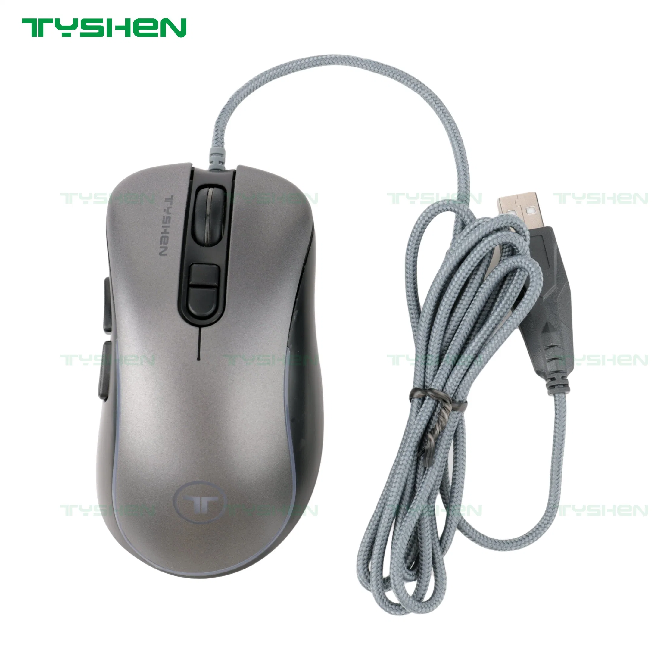 USB Port Computer Gaming Mouse, Matte UV Oil Grey Color, 3200 Dpi in Stock