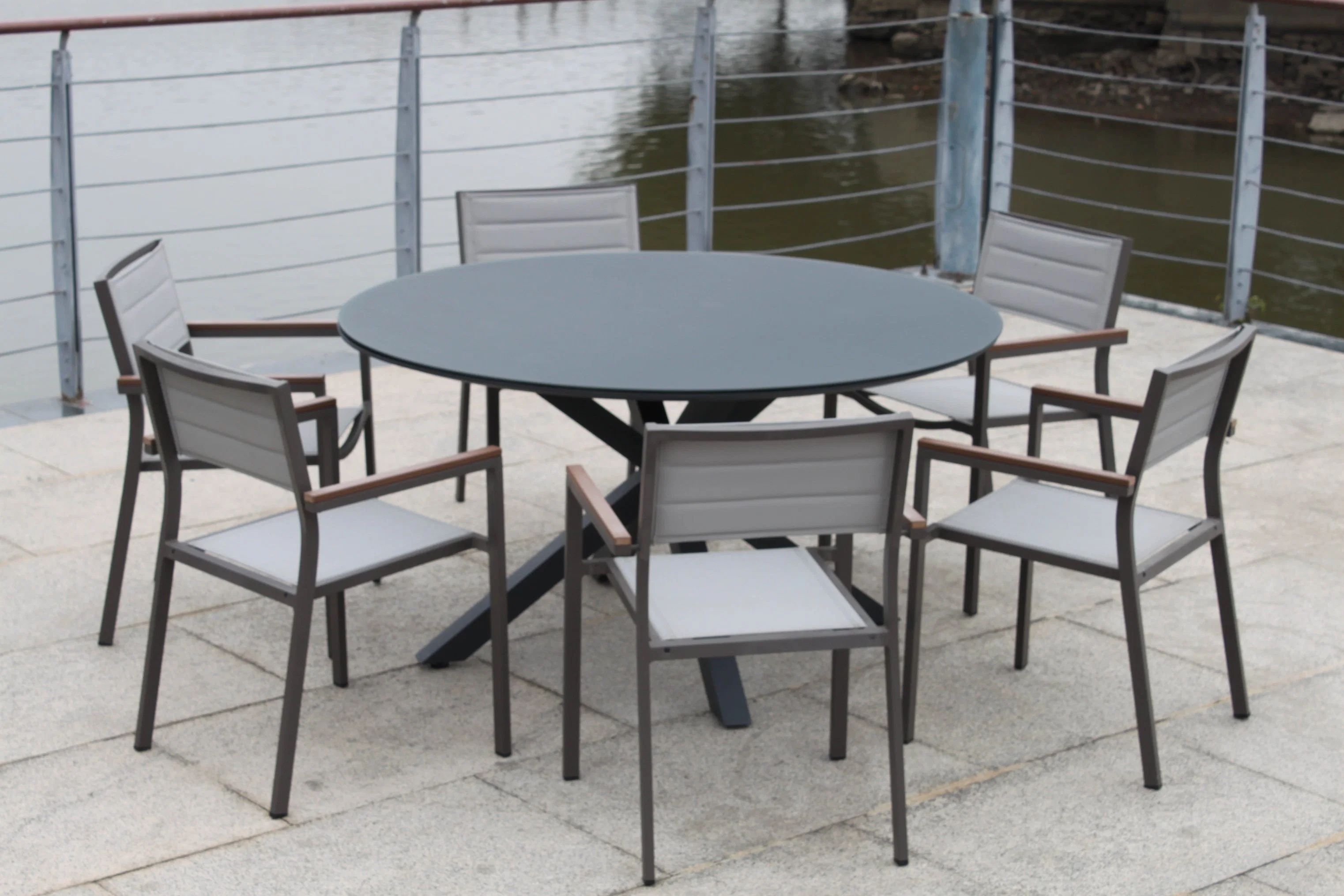 New European OEM Customized Foshan Sets Round Patio Dining Table